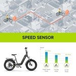 SISIGAD 1500W Peak Folding Electric Fat Tire Bike
