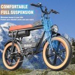 Ridstar Q20 Adult Electric Bike with Fat Tires