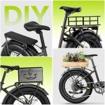 SISIGAD 1500W Peak Folding Electric Fat Tire Bike