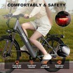 ACTBEST 750W Step-Thru Electric Bike for Adults