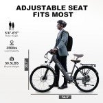 ACTBEST 750W Step-Thru Electric Bike for Adults