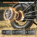 Folding Electric Bike for Adults with Fat Tires