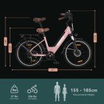 ESKUTE 500W Adult Electric Bike 26" - 40 Miles