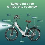 ESKUTE 500W Electric Bike for City Commuting