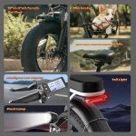 Folding Electric Bike for Adults with Fat Tires