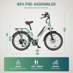 ESKUTE 500W Electric Bike for City Commuting