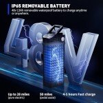 Folding Electric Bike with 750W Motor, 50-Mile Range