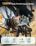 QRONGE 1000W Electric Bike for Adults, 70 Miles