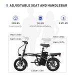 Folding Electric Bike with 750W Motor, 50-Mile Range