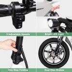 Winado 14" Folding Electric Bike for Adults