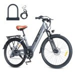 Axiniu 26" Step-Thru Electric Bike for Adults