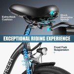 ANCHEER 26" Electric Bike with Removable 48V Battery