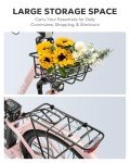 Viribus 500W Women’s City Electric Bike – Light Pink