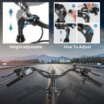 ANCHEER 26" Electric Bike with Removable 48V Battery