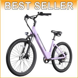Gotrax Dolphin 26" City Electric Bike, 30-Mile Range