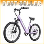 Gotrax Dolphin 26" City Electric Bike, 30-Mile Range