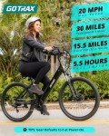 Gotrax Dolphin 26" City Electric Bike, 30-Mile Range