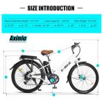 Axiniu 26'' Electric City Commuter E-Bike | Shimano 7-Speed