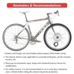 AW 24" Electric Front Wheel E-Bike Conversion Kit