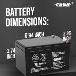 12V 12Ah Sealed Lead Acid AGM Battery Duo