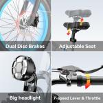 SASIKEIBIKE 1500W Folding Fat Tire Electric Bike