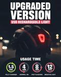 VICTGOAL Bike Helmet with Rechargeable Light & Goggles