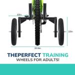 Moshay Adjustable Training Wheels for Adult Bikes
