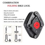 Folding Bike Lock with 2 Keys - Strong Security