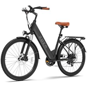 ZDZA Electric Bike, 1200W Peak Motor, 65 Miles Max Range& 48V Removable Battery, Step-Thru City Ebike, 22 Max Speed, E Bike for Adults with 7 Speeds & Front Suspension