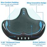 CDYWD Oversized Bike Seat for Men & Women Comfort, Extra Wide Bicycle Seat Cushion, Comfortable Wing Padded, Large Replacement Saddle for Peloton, Stationary Exercise Bike, Ebike, Cruiser, City Bike