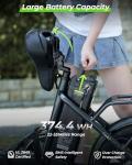 isinwheel U4 16" Folding Electric Bike for Adults, 750W Peak Motor with Max 55Miles PAS Range & 19MPH EBike, 374.4Wh Battery Electric Bicycles Step-Thru Commuter E Bikes for Adults and Teens