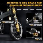 Folding Electric Bike for Adults,1500W Motor(Peak 2000W),35MPH 100Mile,48V 25Ah Battery,20" x 4.0 Fat Tire Foldable Electric Bicycle,Electric Mountain E-Bike,Hydraulic Disc Brake E-Bike