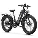 Aipas M1 Pro Electric Bike, 1800W Peak Motor Electric Bike for Adults, 48V 17.5Ah, 26'' x 4.0'' Fat Tire Electric Mountain Bike, Ebike with 85 Miles, 36MPH, 7 Speed 110Nm and Dual Suspension