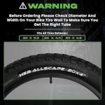 HEB - Heavy Duty Bike Tube for Ebike Tires - Puncture Resistant Inner Tube for 20x4 / 26x4 Bike Tire, Fat Tire Tube, MTB, 20 inch x 4.0 inch and 26 inch x 4.0 inch Bike Tubes (20" x 4", 1 Pack)