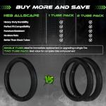 HEB - Heavy Duty Bike Tube for Ebike Tires - Puncture Resistant Inner Tube for 20x4 / 26x4 Bike Tire, Fat Tire Tube, MTB, 20 inch x 4.0 inch and 26 inch x 4.0 inch Bike Tubes (20" x 4", 1 Pack)