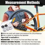 12 Pcs Bike Wheel Axle Nut and Safety Washer Kit 3 Sizes Bicycle Hub Flanged Hardware Nuts Steel Flange Nuts Wheel Retaining Bicycle Hook Hub Parts for Front and Rear Bike Wheel Mountain Road