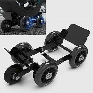 Flat Tire Boosters,Motorcycle/Ebike/Tricycle Flat Tire Wheel Puller Booster 5 Wheels Trailer Electric Emergency Help Self-Rescue Traile(Wheels Color Random)