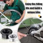 12 Pcs Bike Wheel Axle Nut and Safety Washer Kit 3 Sizes Bicycle Hub Flanged Hardware Nuts Steel Flange Nuts Wheel Retaining Bicycle Hook Hub Parts for Front and Rear Bike Wheel Mountain Road