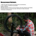 SAVITA 12pcs Carbon Steel Bike Wheel Flanged Axle Nut Kit, M8/M9.5/M10 Thread Sizes for Mountain Bike Front and Rear Wheel