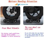 Flat Tire Boosters,Motorcycle/Ebike/Tricycle Flat Tire Wheel Puller Booster 5 Wheels Trailer Electric Emergency Help Self-Rescue Traile(Wheels Color Random)