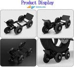 Flat Tire Boosters,Motorcycle/Ebike/Tricycle Flat Tire Wheel Puller Booster 5 Wheels Trailer Electric Emergency Help Self-Rescue Traile(Wheels Color Random)