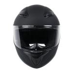 JQF Gear Full Face Motorcycle Helmet WS-607 DOT Approved Motorbike Racing Street Bike Helmets for Adults with Clear and Black Visor (Flat Black BB, M)