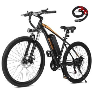 ACTBEST Apex Electric Bike for Adults, 27.5" Electric Mountain Bike with 21-Speed, Peak 1200W Motor 28MPH Top Speed, Max Range 55+ Miles, 499Wh Removable Battery E-Bike, Black
