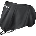 Favoto Bike Cover Waterproof Outdoor Storage for 1 or 2 Bikes Bicycle Cover Heavy Duty Rain Sun UV Dust Wind Proof with Storage Bag Bike Tarp for EBike Mountain Road City Bike, Black