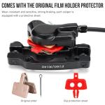 TOBWOLF 1 Pair MTB Disc Brake Set, Hydraulic Disc Brake Kit with 160mm Rotors, Left Front 81cm & Right Rear 147cm, Aluminum Oil Pressure Calipers Levers for Mountain Bike E-Bike Fat Bike Road Bike