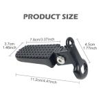 1 Pair of Bike Foot Pegs, Aluminium Alloy Non-Slip Bike Pegs for Folding Bike and Mountain Bike Durable