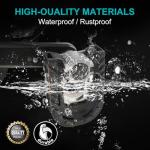 Bike Pedals, Folding Bike Pedals Universal 9/16'' with Reflective Strips | Aluminum | Non-Slip | Waterproof | Wide Flat Cycling Foldable Pedals for Ebike, Urban Commute, MTB Bikes