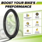 1 Pack 26x4 Fat Tire Tube with AV 32mm, 26x3.5-4.5 Fat Bike Tubes Heavy Duty with 1 Tire Lever, 26 x 4.0 Premium Butyl Rubber Bike Tube for Road/MTB/E Bike 26 x 3.50, 26 x 4.0, 26 x 4.5 by Hydencamm