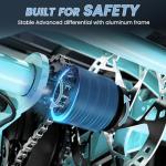 MOONCOOL Electric Tricycle for Adults, 500W/750W 48V 20" Folding Electric Trike Peak Power 1100W, 3 Wheels Electric Bicycle, Aluminum Frame Electric Tricycle with Large Basket and Removable Battery