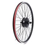 Electric Bicycle Conversion Kit, E-Bike Front/Rear Wheel Motor Brushless and Gearless Hub Motor Set E-Bicycle Conversion Kit for 26"/20" Bike(US Stock) (26'' 36V 350W Front Wheel LCD)